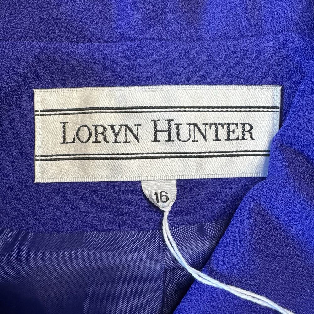 VTG Loryn Hunter Womens 3 Piece Pants and Skirt Suit Set Size 16 Purple NWT - Picture 8 of 16